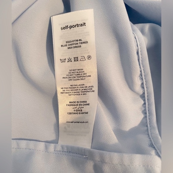 Elegant Blue Layered Dress size US 8. - Picture 7 of 15